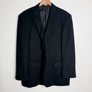 Pronto‎ Uomo Couture Wool Silk Cashmere Sport Coat In Black Size 46